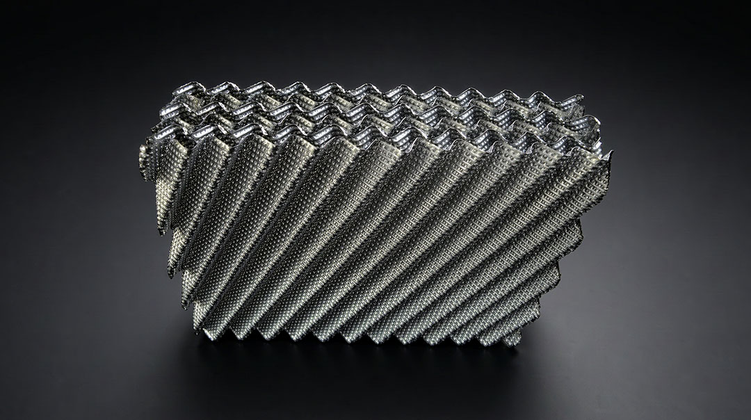 Metal structured packing 500Y and 700Y corrugated wire gauze discs for distillation columns